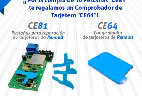 CE81 y CE64 Comprobador Tarjeta