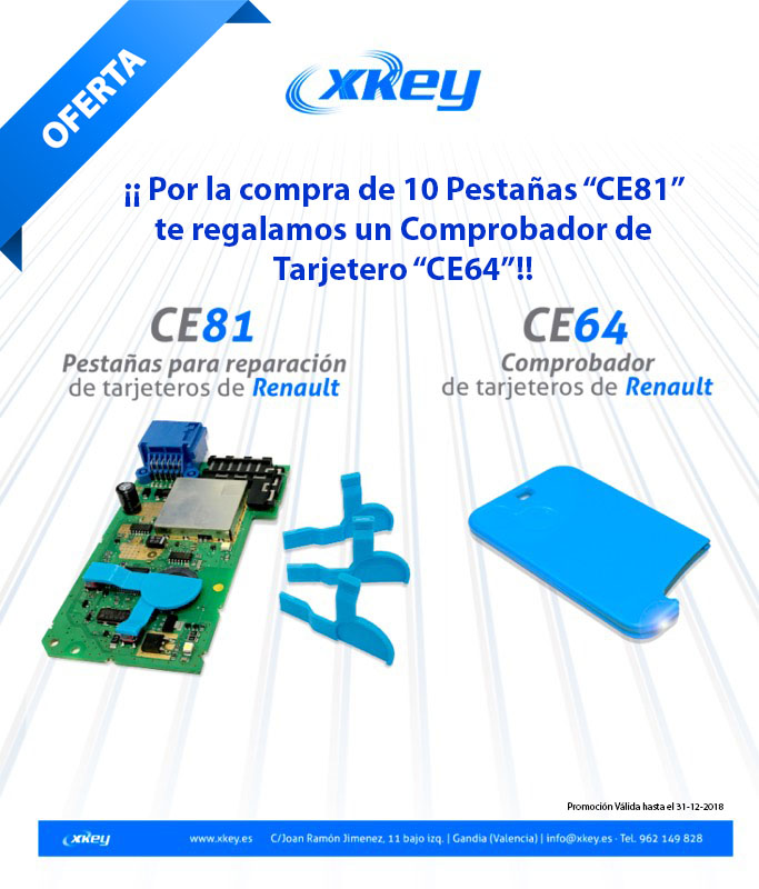 CE81 y CE64 Comprobador Tarjeta